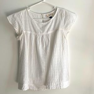 Universal Thread gingham-style White Top, Size XS